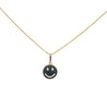 14K Gold Happy Face Pendant Charm