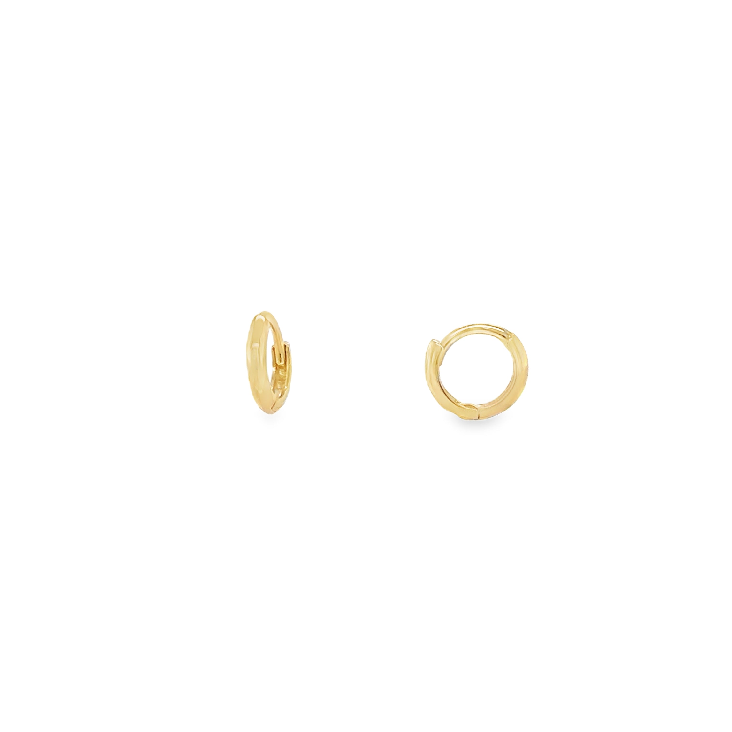 14K Gold Mini 8mm Huggies
