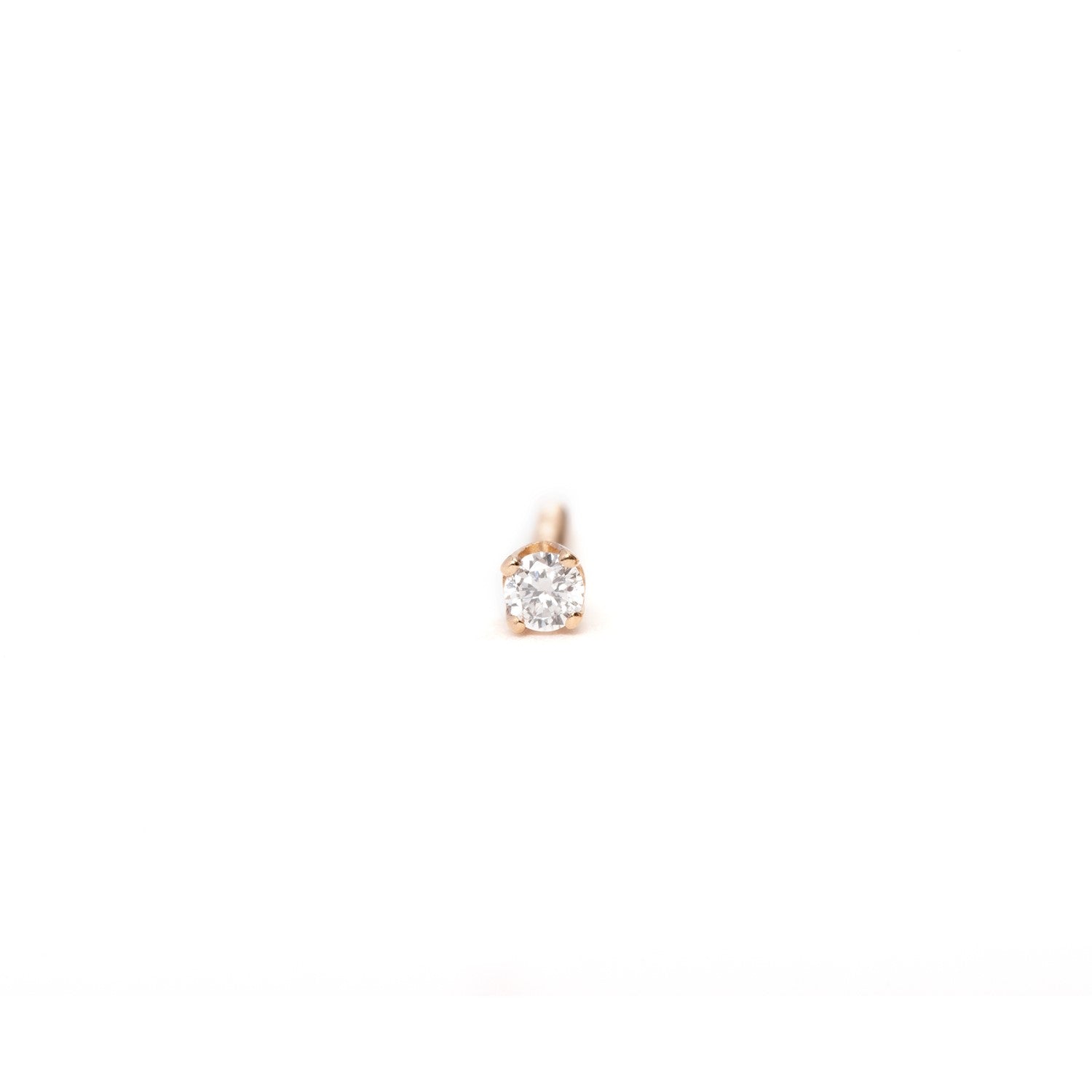 14K Gold Mini Diamond Studs - Jessica Jewellery