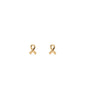 14K Gold Mini Ribbon Studs - Bring Them Home!