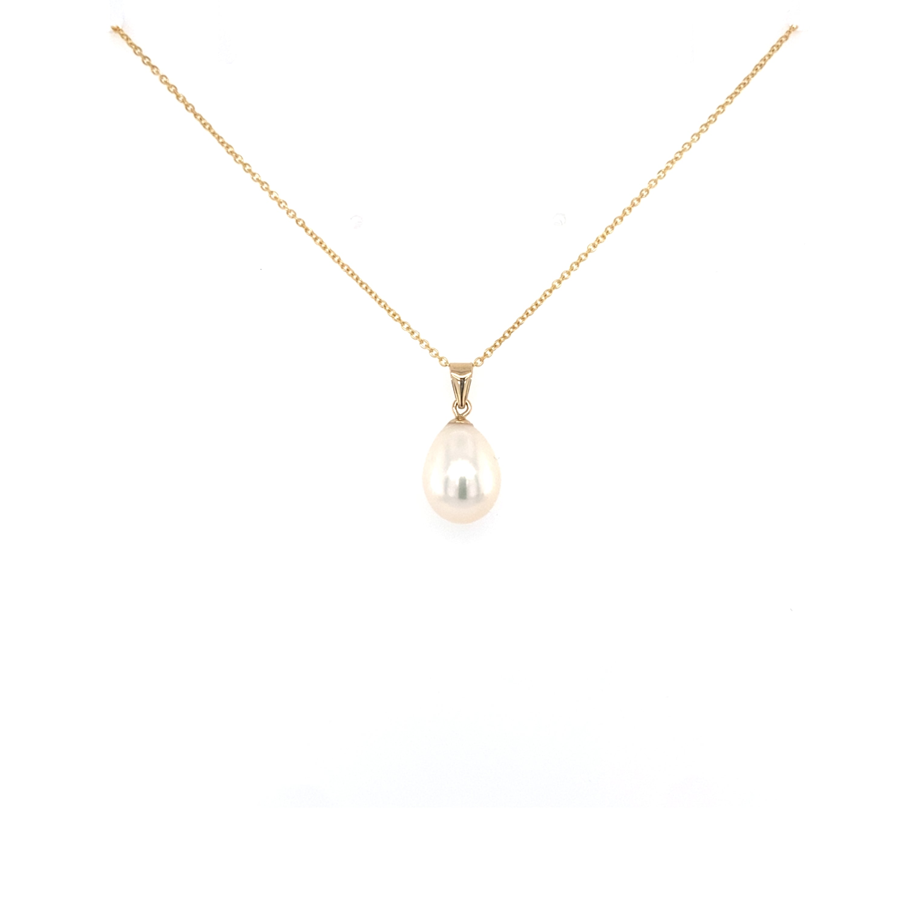 14K Gold Pearl Charm