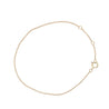 14K Gold Simple 1mm Fine Cable Bracelet