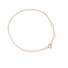 14K Gold Simple 1mm Fine Cable Bracelet