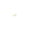 14K Mini Gold Bar Stud with Flat Backing - Jessica Jewellery