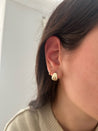 10K Gold Domed Tear Drop Earrings