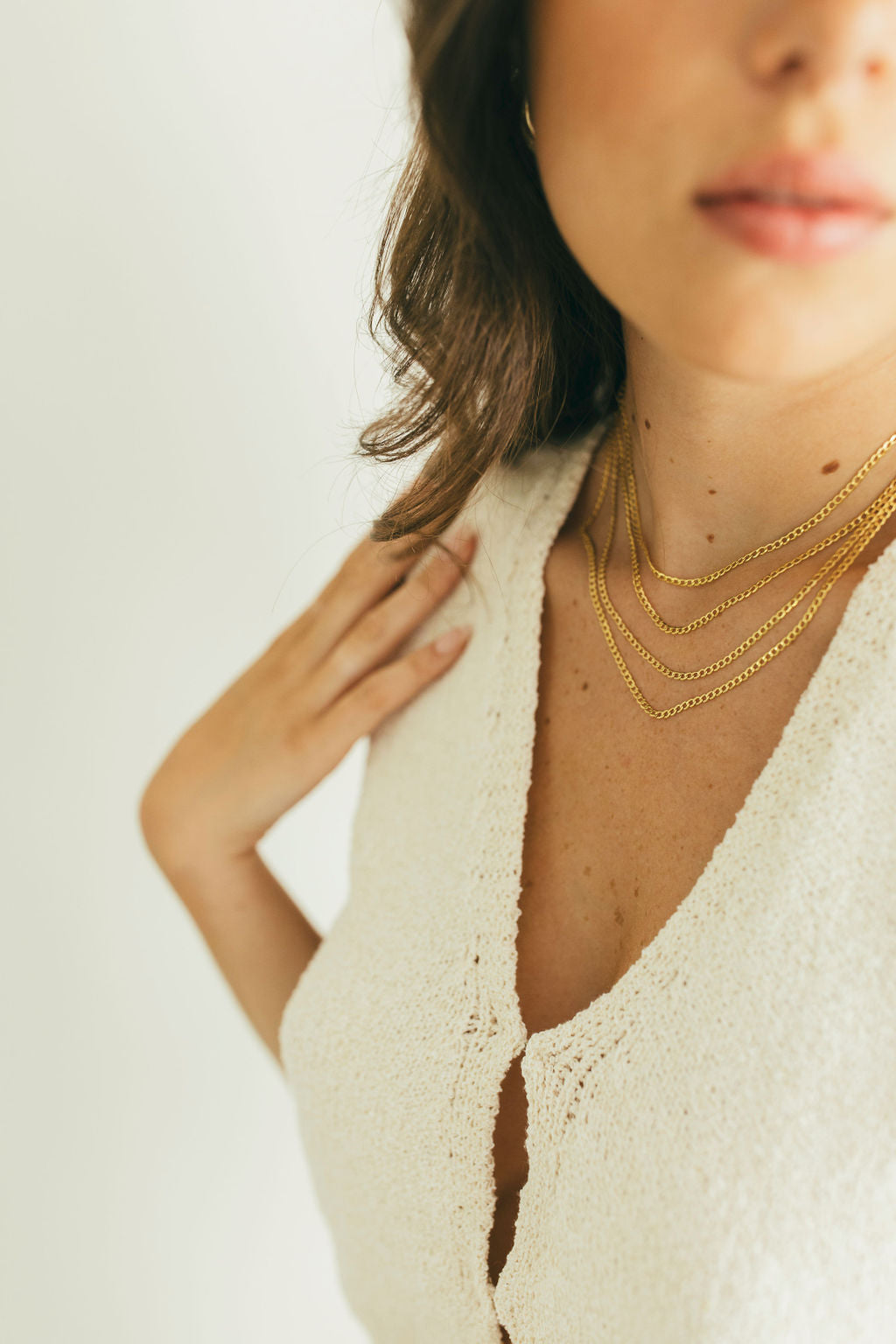 10K Gold Hollow Rounded Curb Chain