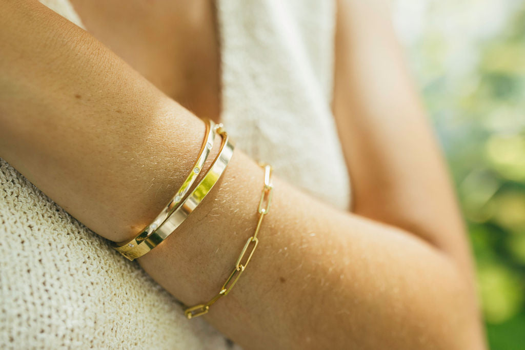 10K Gold Everything Bangle