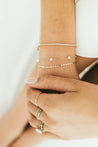 10K Gold Flat Mirror Chain Bracelet