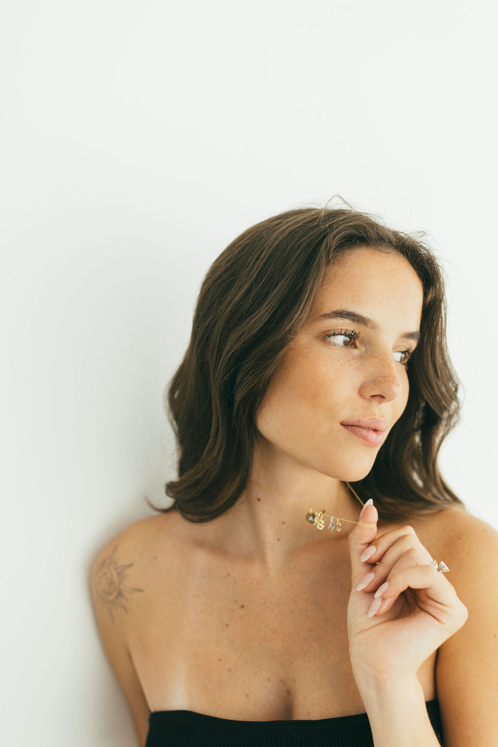10K Gold Large Initial Pendant Charm