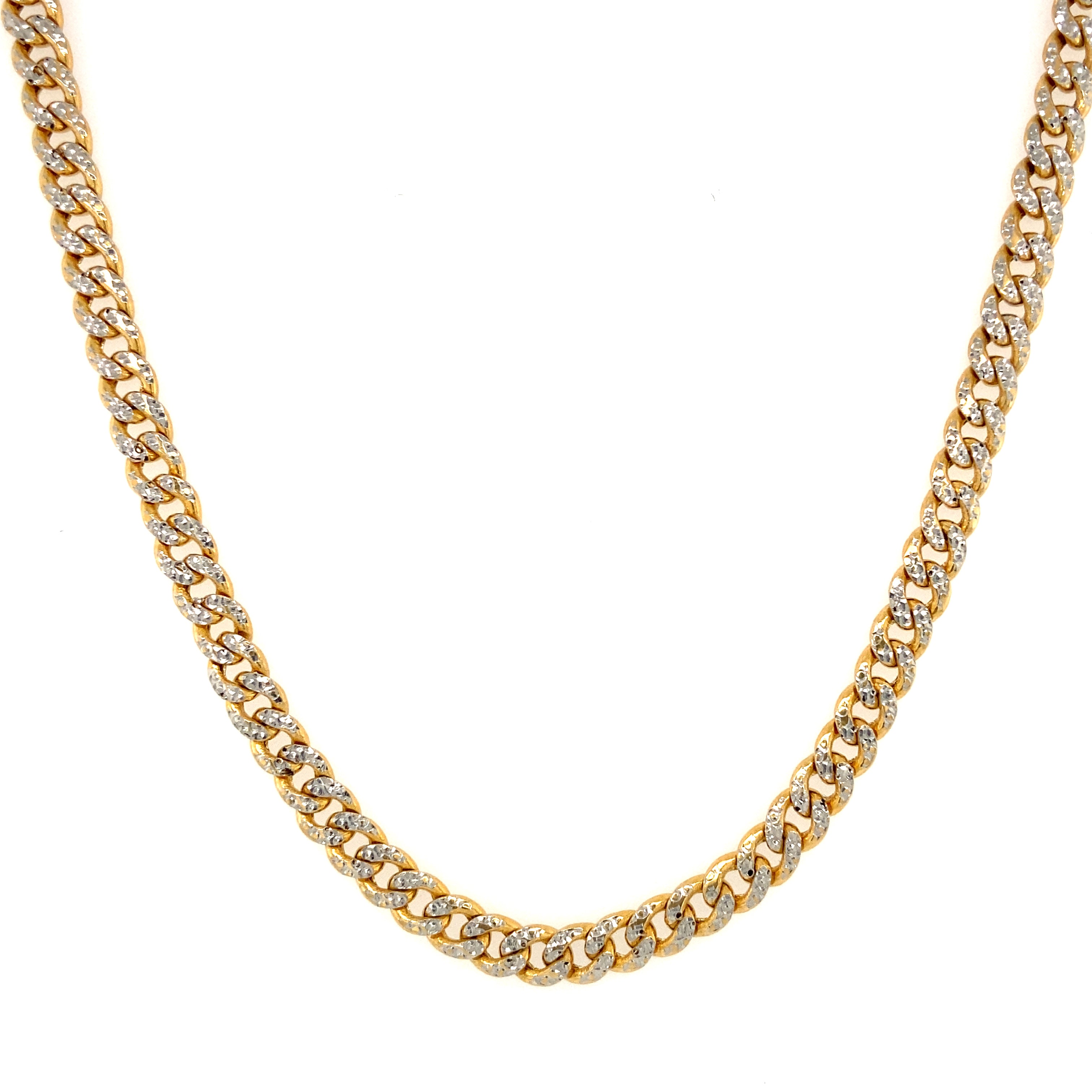 diamond-cut-curb-chain-necklace