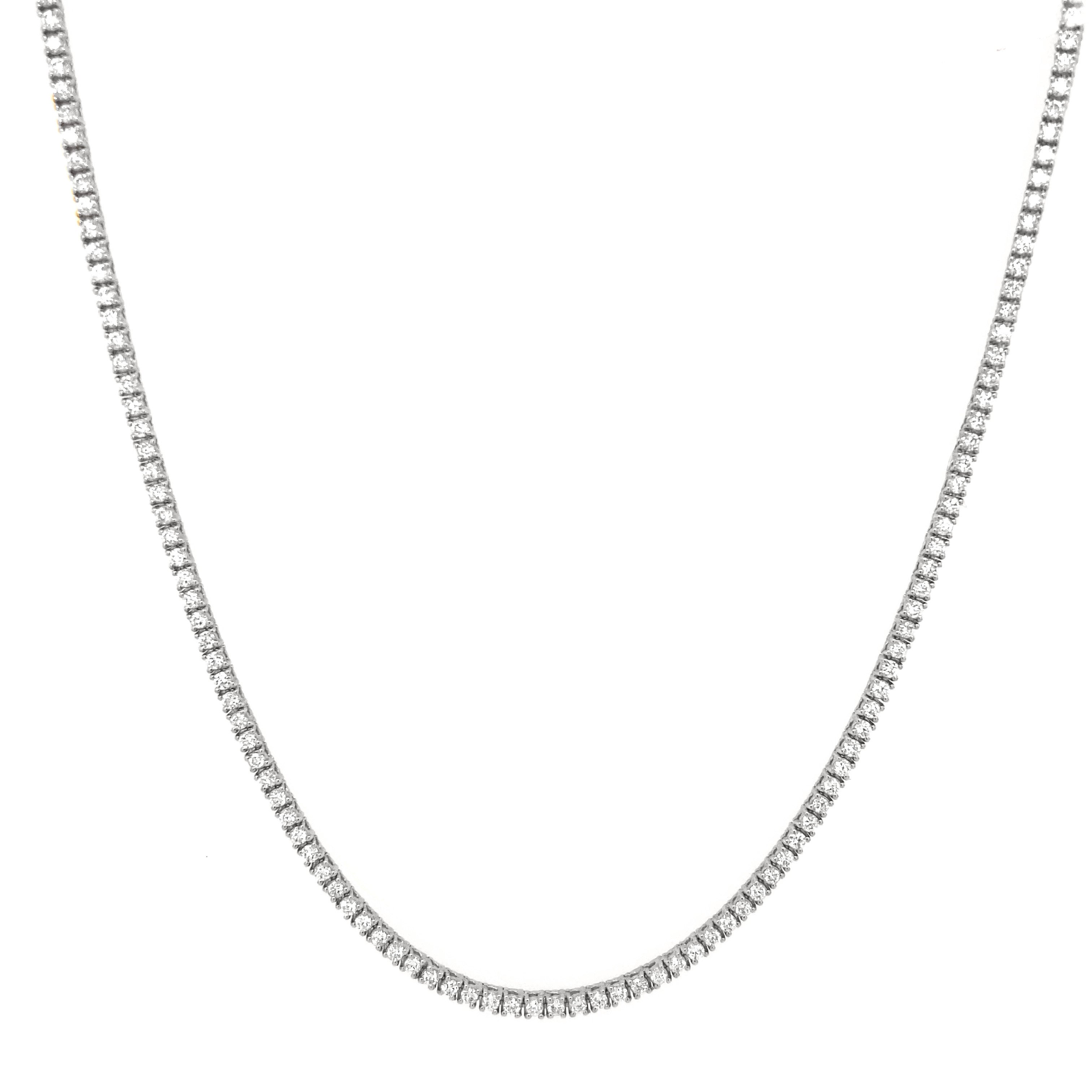 Classic Mini Diamond Tennis Necklace