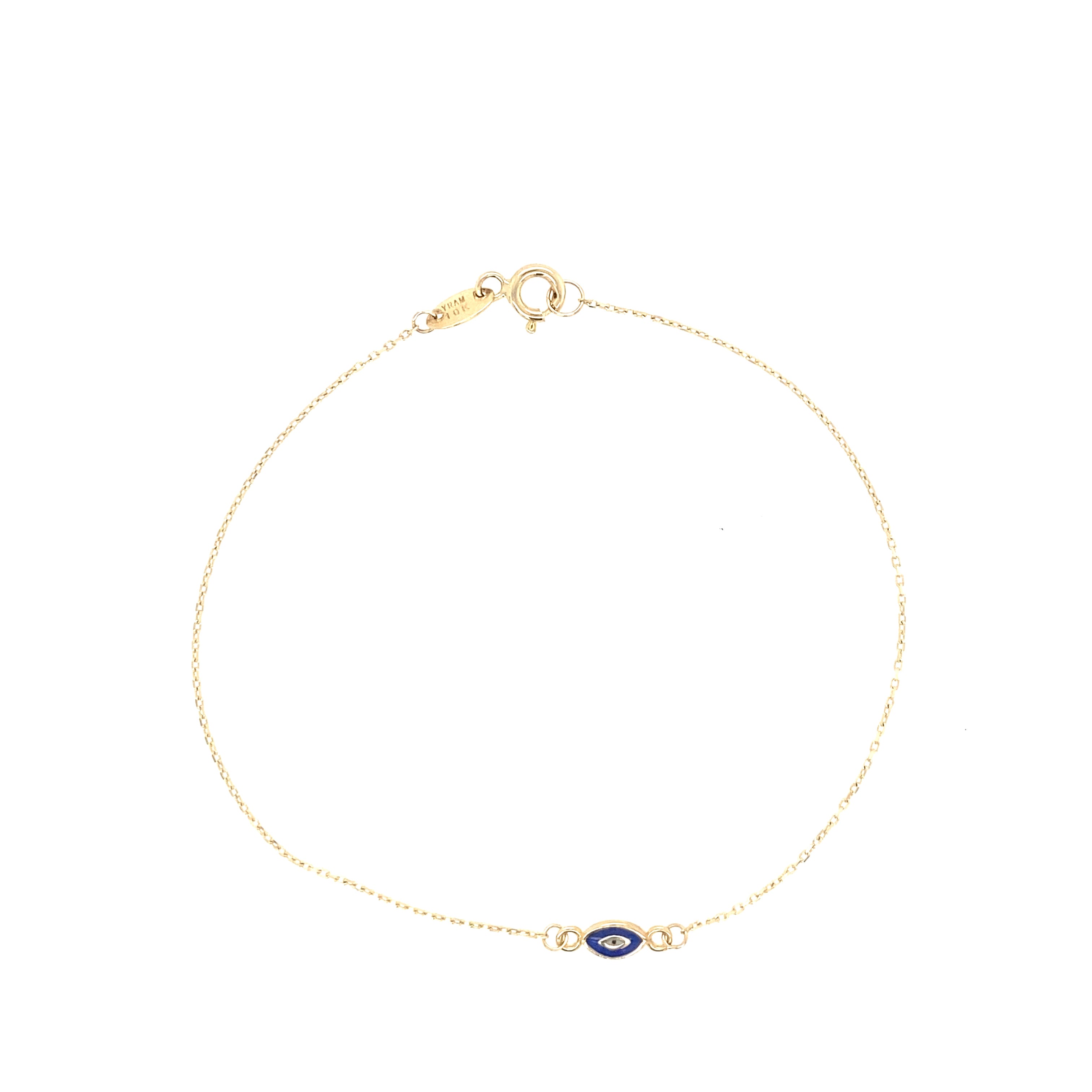 10K Gold Evil Eye Bracelet