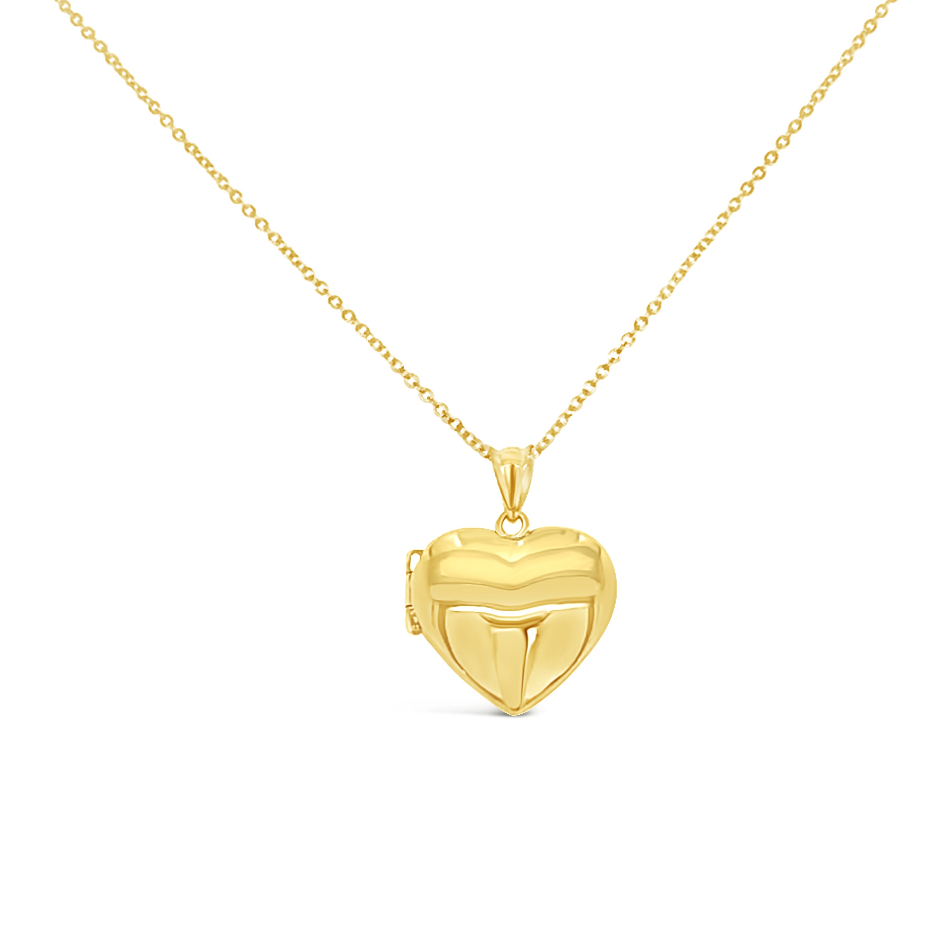 10K Gold Puffy Heart Locket