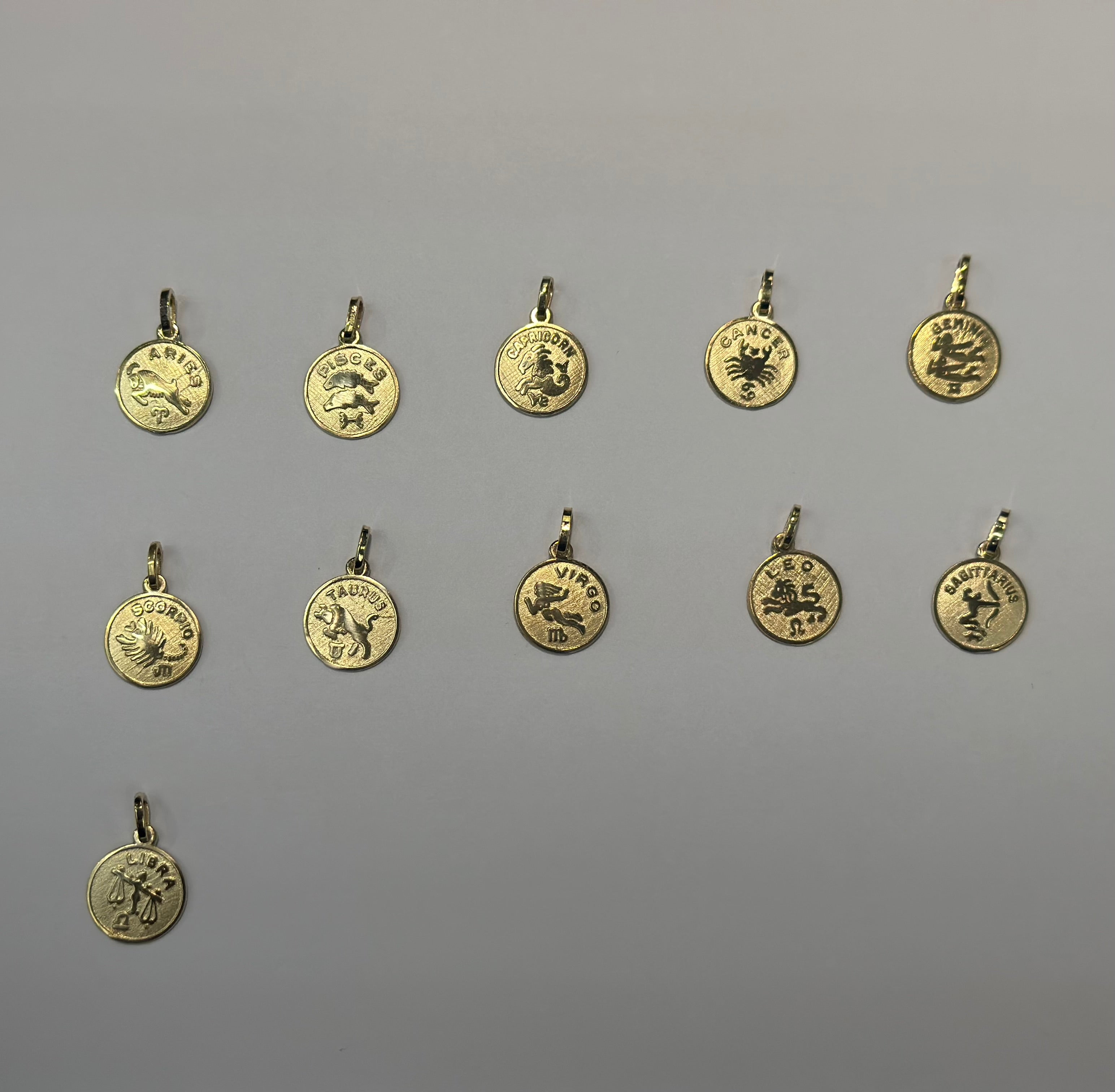 10K Gold Zodiac Charm
