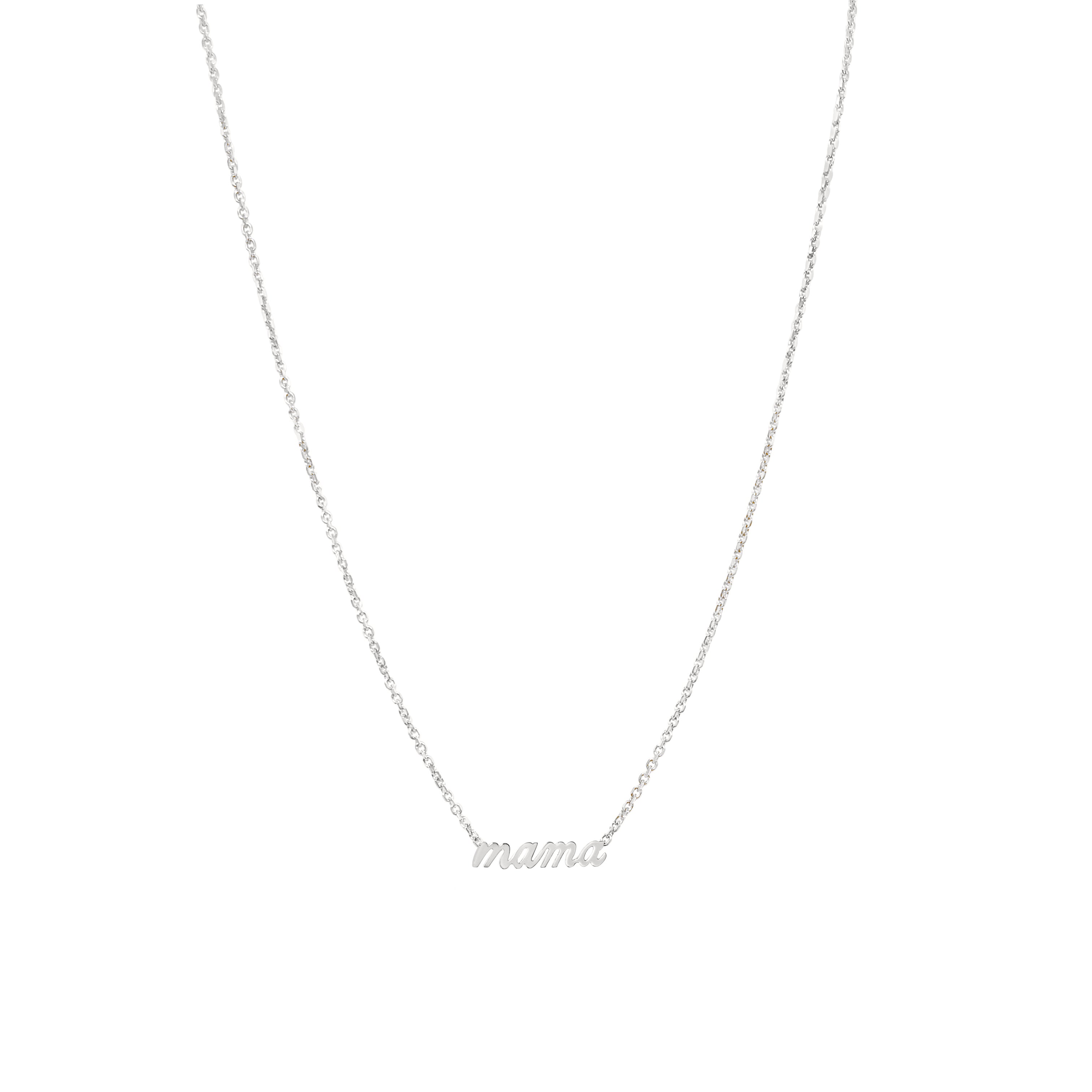 10K Gold Cursive Mama Necklace
