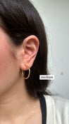 2mm Gold Tube Hoop Earrings