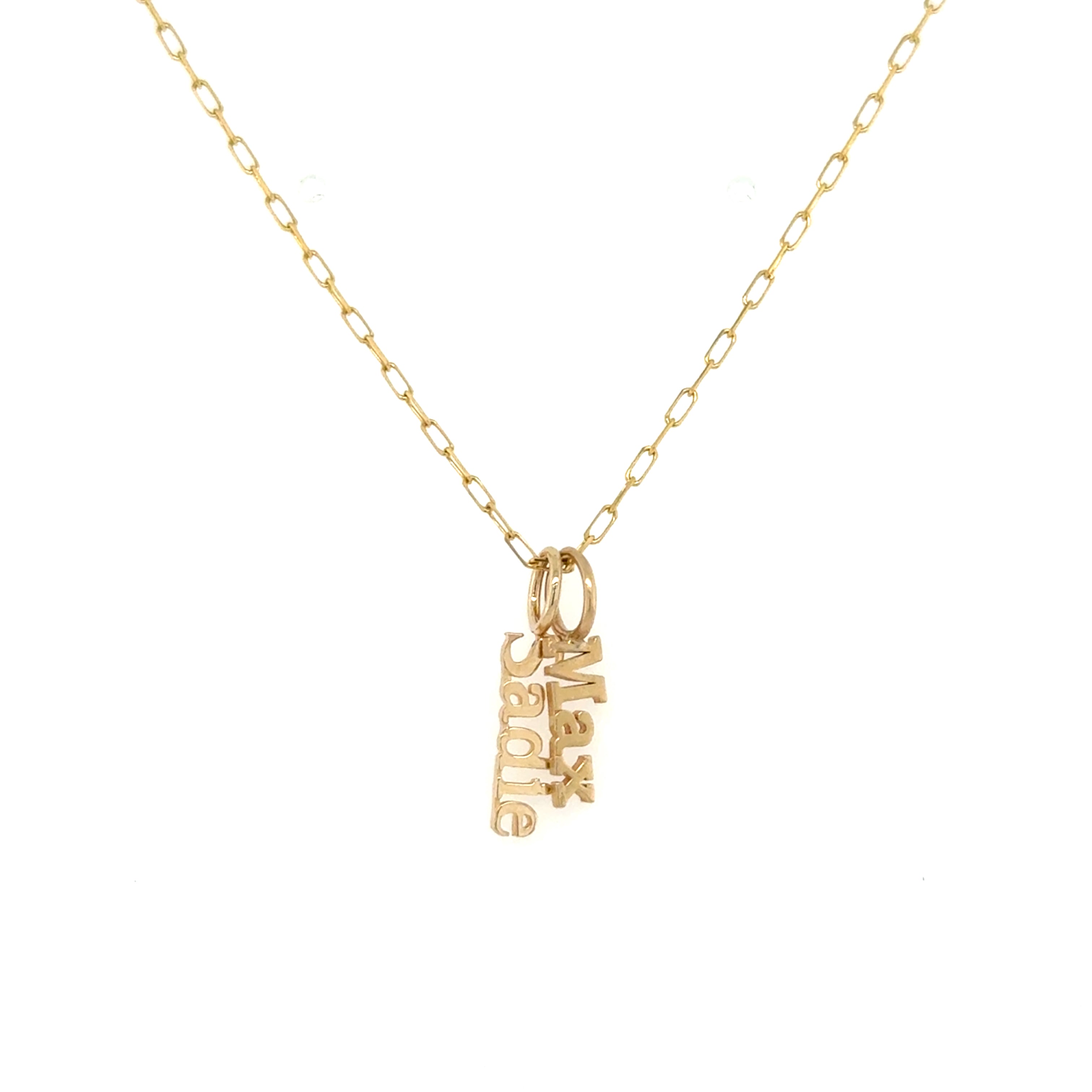Gold Personalized Name or Word Charm