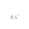 10K Gold Domed Tear Drop Earrings