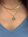 14K Gold and Diamond Star of David Medallion