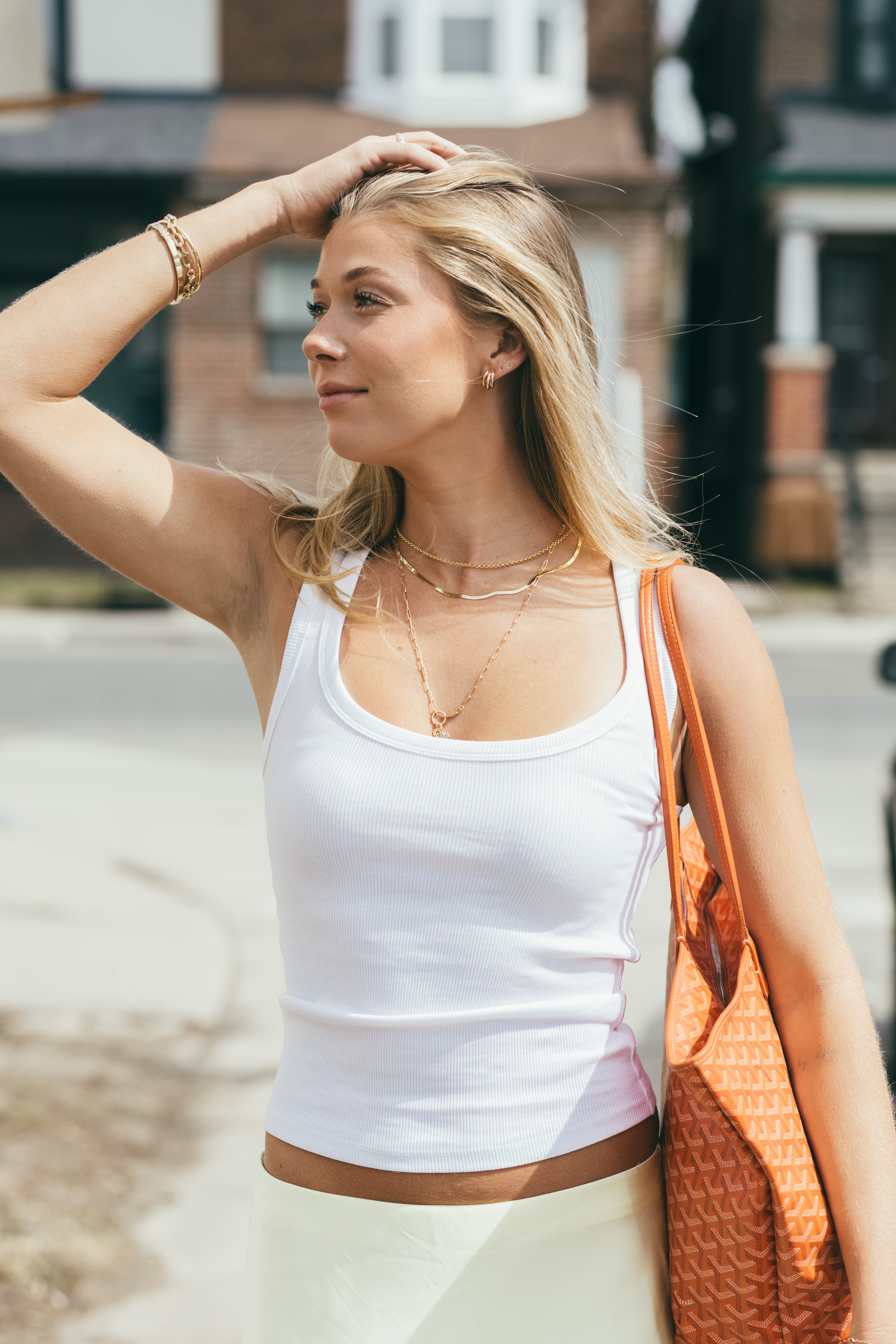 10K Gold Herringbone Chain Necklace