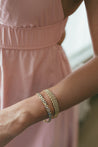 10K White and Yellow Gold Panther Bracelet