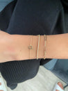 10K Gold Mixed Link Rolo and Paperclip Bracelet