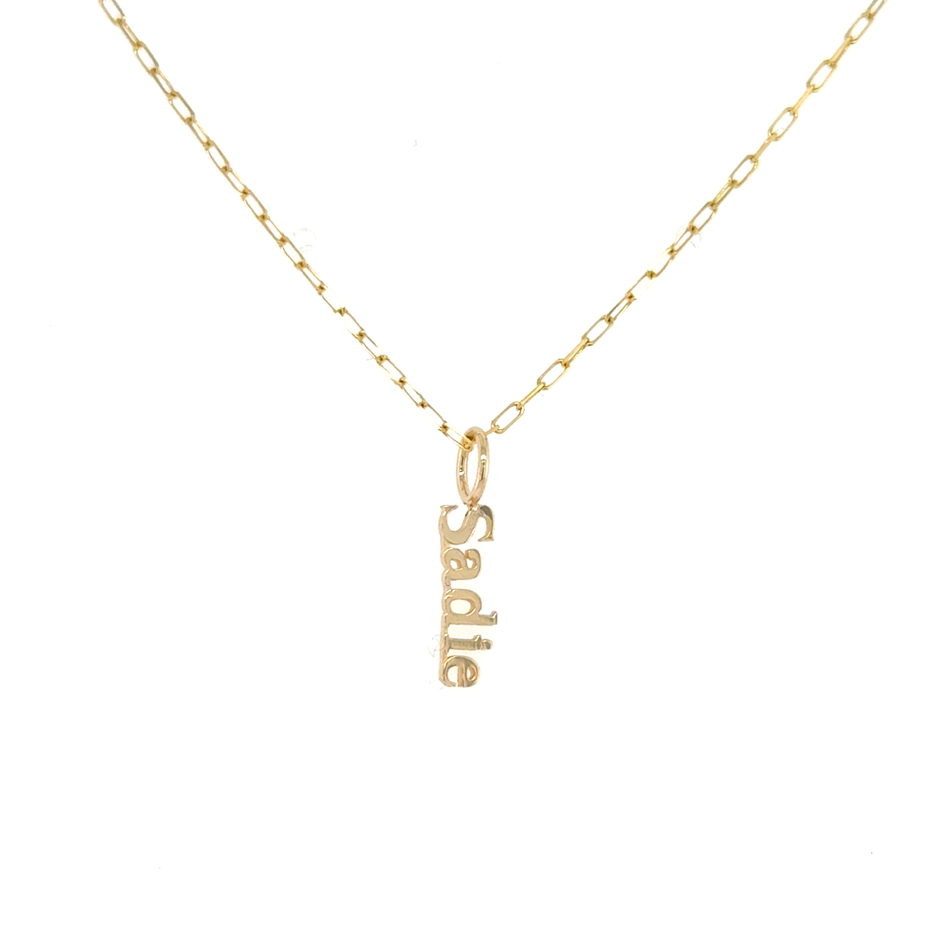 Gold Personalized Name or Word Charm