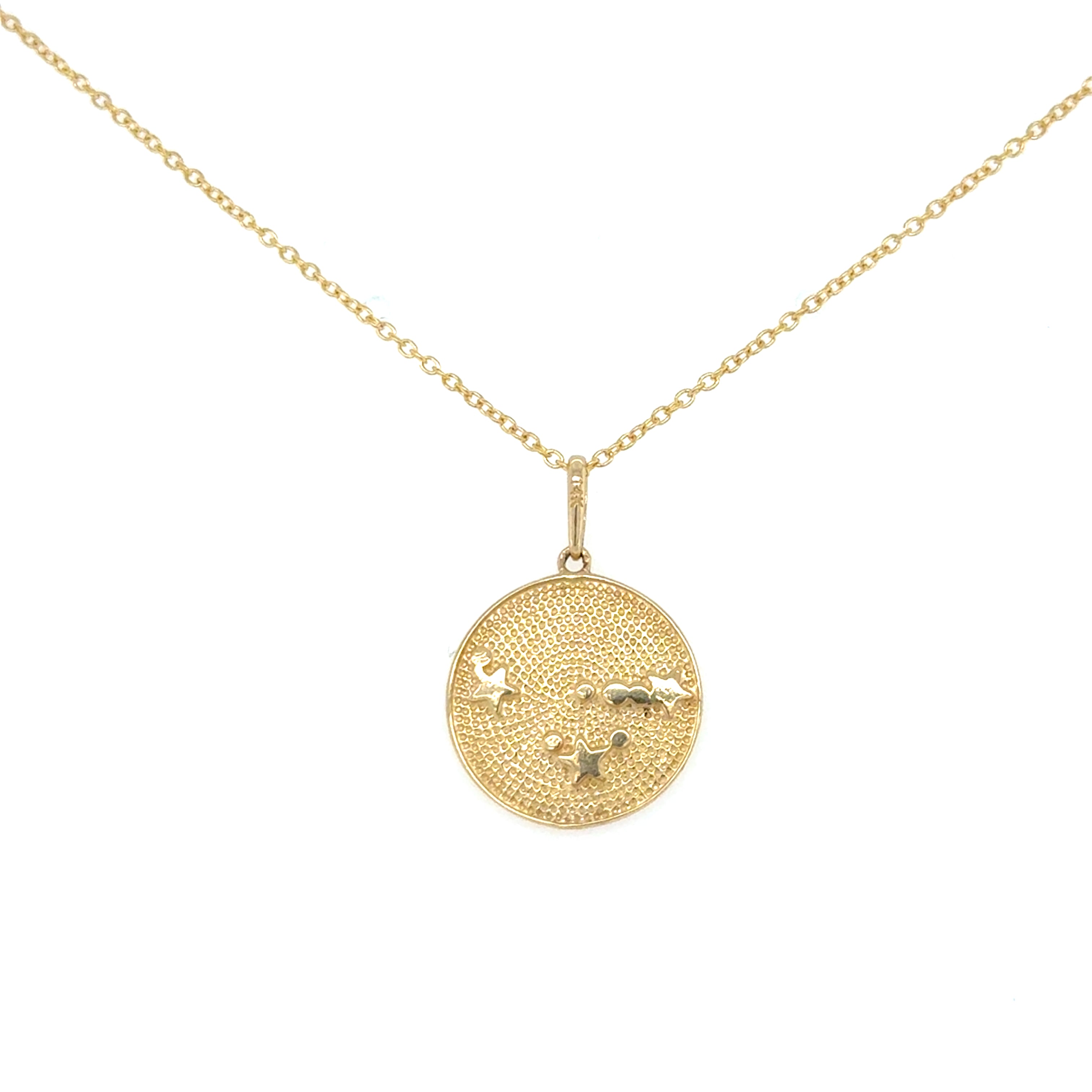 14K Gold Capricorn Constellation Charm