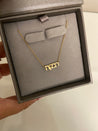 Gold Hebrew Name Necklace