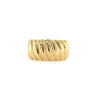 Chunky Wide Gold Croissant Ring - Jessica Jewellery