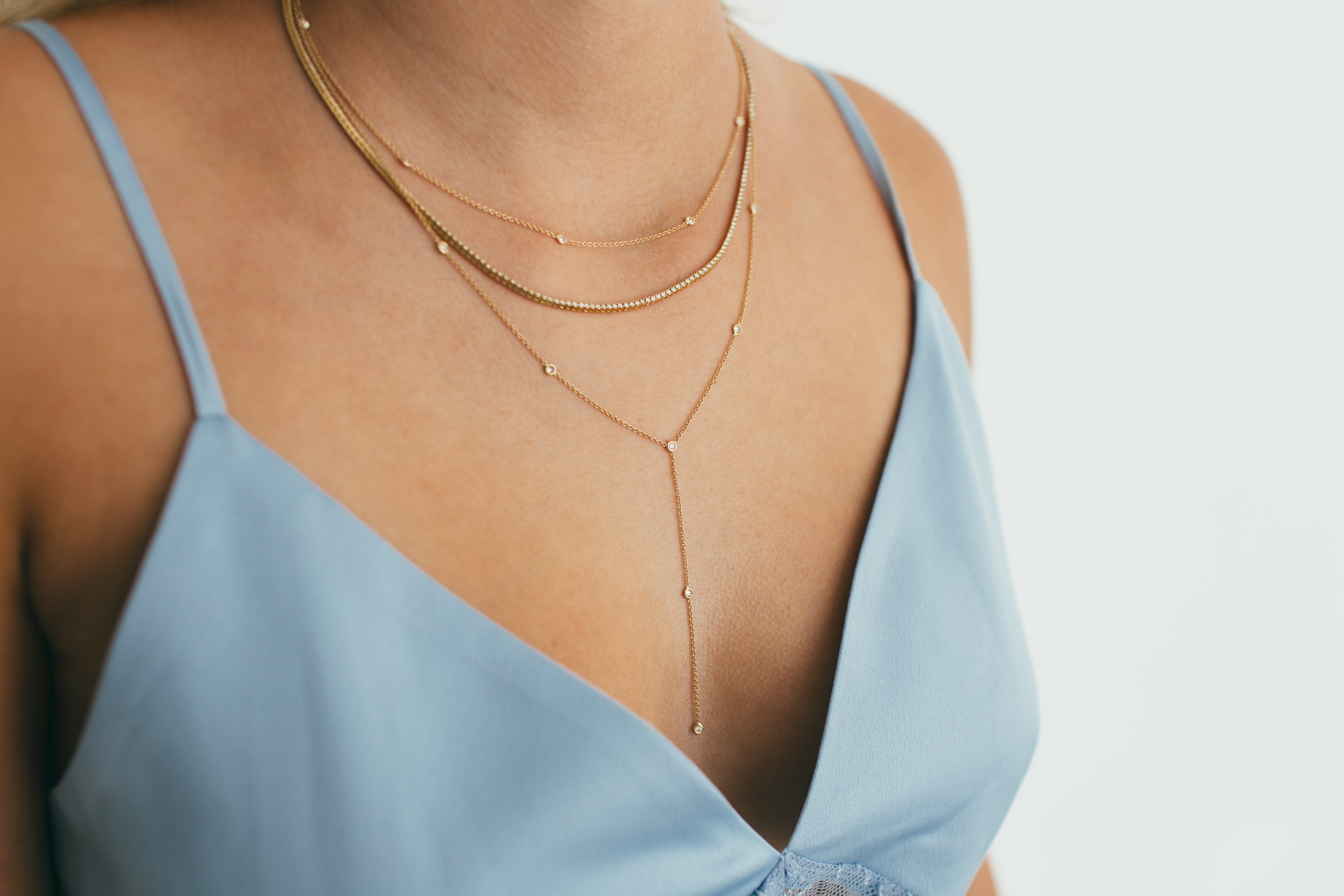 Classic Mini Diamond Tennis Necklace