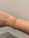 Gold Bracelet Bundle: Small Paperclip Bracelet x Rolo Bracelet