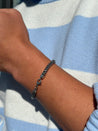 Men's Oxidized Silver Franco Bracelet