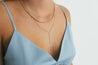 Diamond bezel station necklace from Jessica Jewellery, perfect for layering.