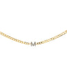 Diamond Initial and Curb Chain Bracelet - Jessica Jewellery