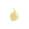 Engraved Gold Zodiac Charm - Jessica Jewellery 