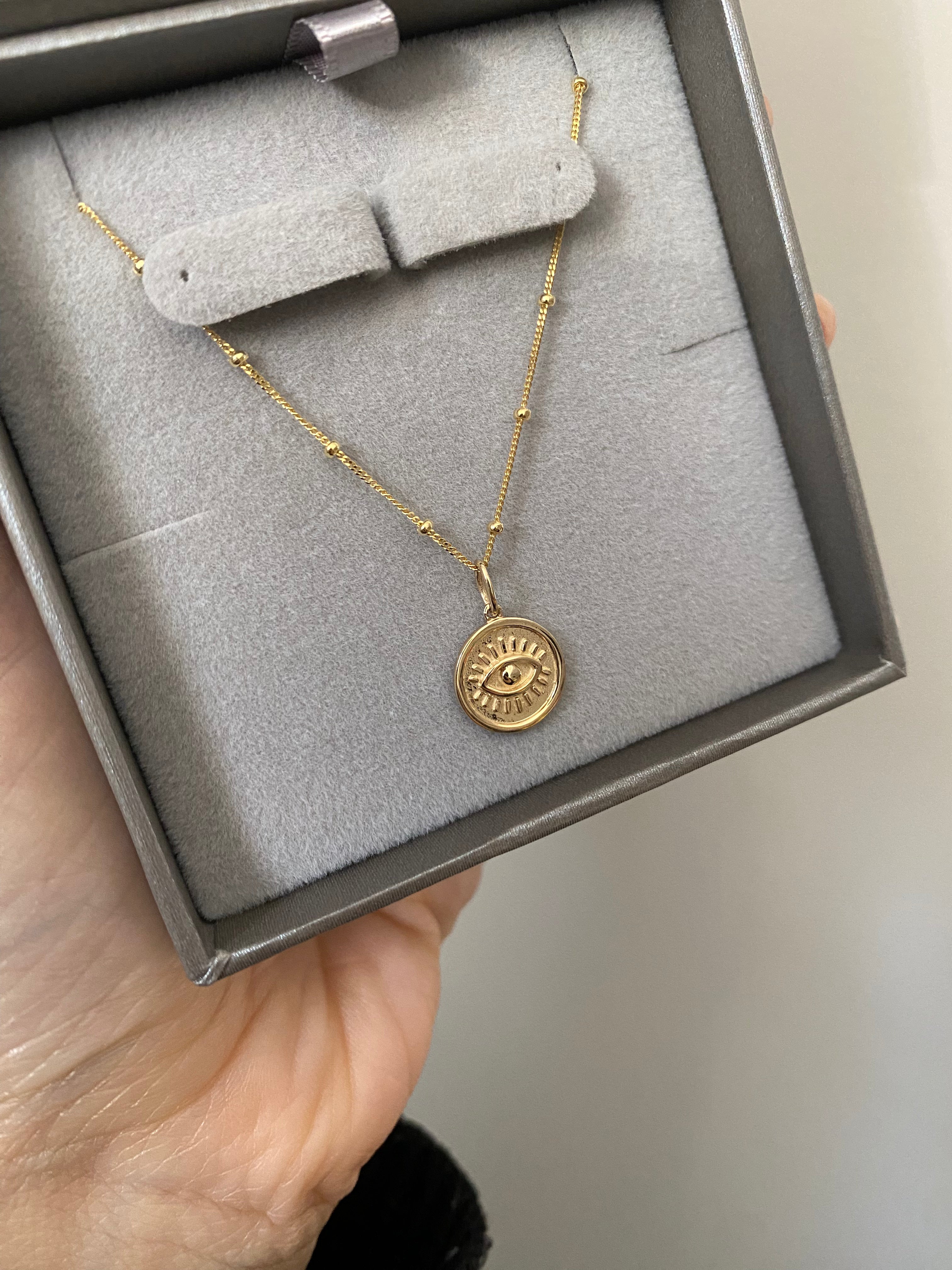 Gold Evil Eye Charm