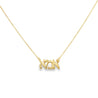 Gold Hebrew Mom, EMA, Necklace