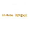 Gold Puffy Anchor Link Ring - Jessica Jewellery 