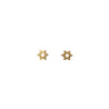 Gold Star of David Stud Earrings - Jessica Jewellery