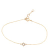 Gold and Diamond Mini Star of David Bracelet - Jessica Jewellery