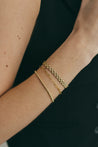 14 Karat Gold Paperclip Bracelet