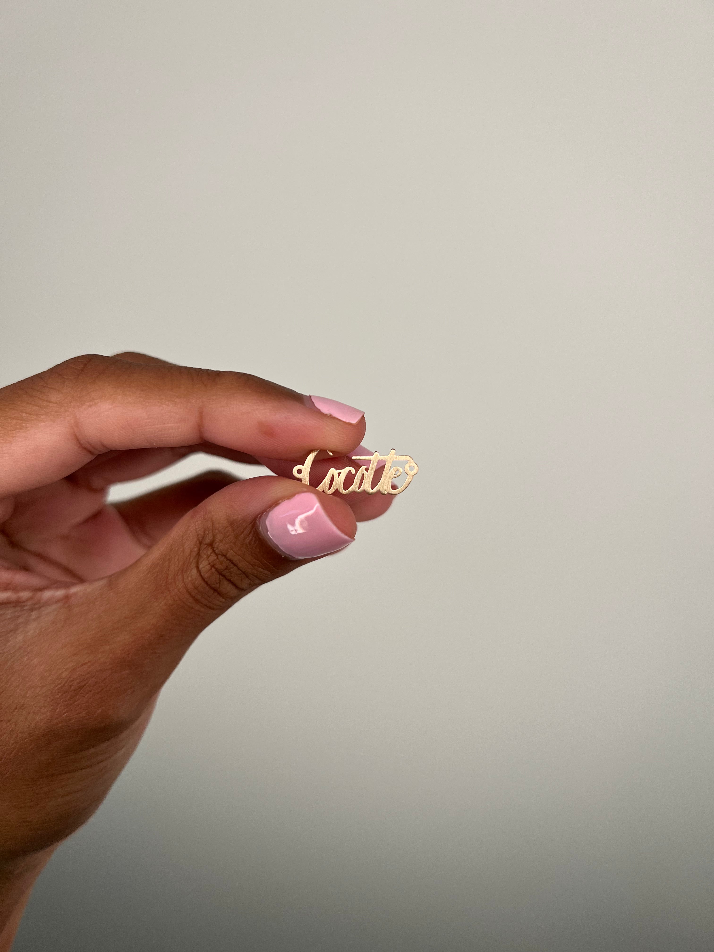 Gold Personalized Name or Word Charm