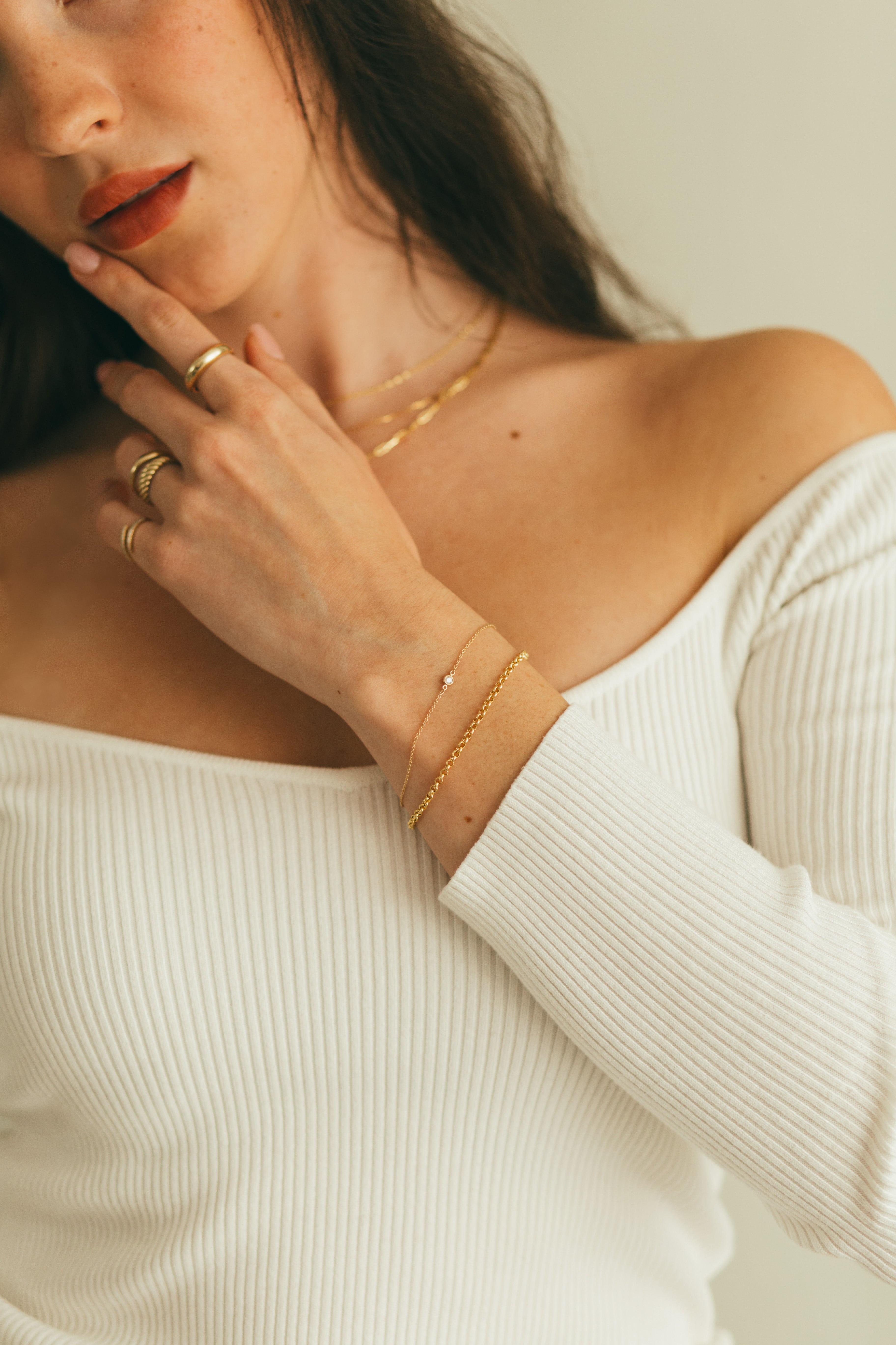 10K Gold Rolo Bracelet