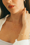 10K Gold Petite Pearl by the Yard Necklace