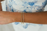 4mm Gold Beaded Bracelet