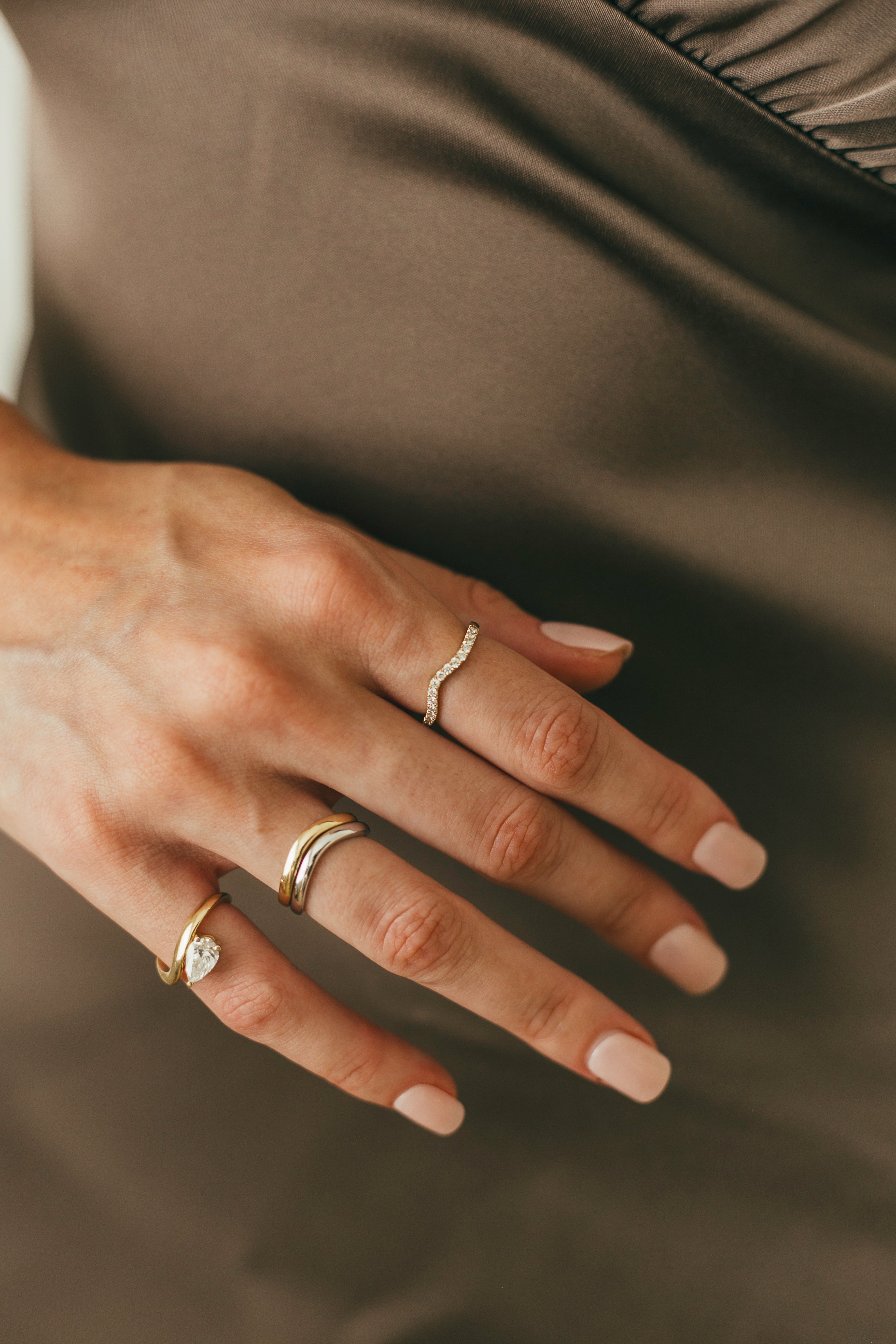 Gold Wave Ring
