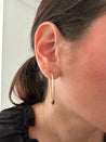 2mm Gold Hoops - Large - small dent