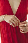 14K Gold Single Prong Diamond Ring