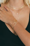 Gold Initial Charm Bracelet